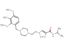 1-{2-[4-(2,4-dimethoxy-3-methylbenzyl)-1-piperazinyl]ethyl}-N-isopropyl-1H-1,2,3-triazole-4-carboxamide