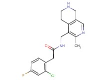 2-(2-chloro-4-fluorophenyl)-N-[(3-methyl-5,6,7,8-tetrahydro-2,7-naphthyridin-4-yl)methyl]acetamide