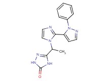 5-{1-[2-(1-phenyl-1H-pyrazol-5-yl)-1H-imidazol-1-yl]ethyl}-2,4-dihydro-3H-1,2,4-triazol-3-one