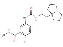 2-fluoro-N-methyl-5-[({[2-(tetrahydro-1H-pyrrolo[1,2-a]pyrrol-7a(5H)-yl)ethyl]amino}carbonyl)amino]benzamide