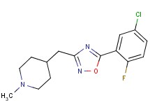 4-{[5-(5-chloro-2-fluorophenyl)-1,2,4-oxadiazol-3-yl]methyl}-1-methylpiperidine