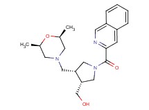 [(3R*,4R*)-4-{[(2R*,6S*)-2,6-dimethylmorpholin-4-yl]methyl}-1-(isoquinolin-3-ylcarbonyl)pyrrolidin-3-yl]methanol