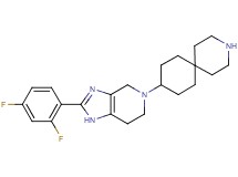 9-[2-(2,4-difluorophenyl)-1,4,6,7-tetrahydro-5H-imidazo[4,5-c]pyridin-5-yl]-3-azaspiro[5.5]undecane dihydrochloride