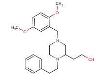 2-[4-(2,5-dimethoxybenzyl)-1-(2-phenylethyl)-2-piperazinyl]ethanol