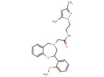 N-[2-(3,5-dimethyl-1H-pyrazol-1-yl)ethyl]-2-[2-(2-methoxyphenyl)-2,3-dihydro-1,4-benzoxazepin-4(5H)-yl]acetamide