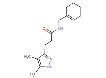 N-(cyclohex-1-en-1-ylmethyl)-3-(4,5-dimethyl-1H-pyrazol-3-yl)propanamide