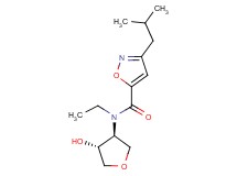 N-ethyl-N-[(3S*,4R*)-4-hydroxytetrahydrofuran-3-yl]-3-isobutylisoxazole-5-carboxamide
