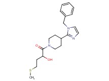 1-[4-(1-benzyl-1H-imidazol-2-yl)piperidin-1-yl]-4-(methylthio)-1-oxobutan-2-ol