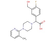[4-fluoro-3-(hydroxymethyl)phenyl][4-(3-methylpyridin-2-yl)piperazin-1-yl]acetic acid
