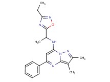 N-[1-(3-ethyl-1,2,4-oxadiazol-5-yl)ethyl]-2,3-dimethyl-5-phenylpyrazolo[1,5-a]pyrimidin-7-amine