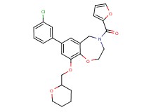 7-(3-chlorophenyl)-4-(2-furoyl)-9-(tetrahydro-2H-pyran-2-ylmethoxy)-2,3,4,5-tetrahydro-1,4-benzoxazepine