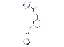 N-({1-[(2E)-3-(2-furyl)prop-2-en-1-yl]piperidin-3-yl}methyl)-1H-1,2,4-triazole-5-carboxamide