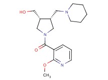 [(3R*,4R*)-1-[(2-methoxy-3-pyridinyl)carbonyl]-4-(1-piperidinylmethyl)-3-pyrrolidinyl]methanol