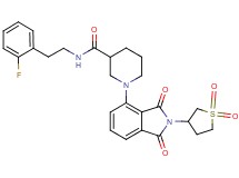 1-[2-(1,1-dioxidotetrahydro-3-thienyl)-1,3-dioxo-2,3-dihydro-1H-isoindol-4-yl]-N-[2-(2-fluorophenyl)ethyl]-3-piperidinecarboxamide