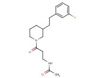 N-(3-{3-[2-(3-fluorophenyl)ethyl]-1-piperidinyl}-3-oxopropyl)acetamide
