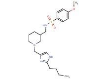 N-({1-[(2-butyl-1H-imidazol-4-yl)methyl]-3-piperidinyl}methyl)-4-methoxybenzenesulfonamide