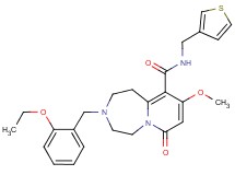 3-(2-ethoxybenzyl)-9-methoxy-7-oxo-N-(3-thienylmethyl)-1,2,3,4,5,7-hexahydropyrido[1,2-d][1,4]diazepine-10-carboxamide