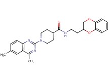 N-[2-(2,3-dihydro-1,4-benzodioxin-2-yl)ethyl]-1-(4,6-dimethyl-2-quinazolinyl)-4-piperidinecarboxamide