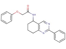 2-phenoxy-N-(2-phenyl-5,6,7,8-tetrahydro-5-quinazolinyl)acetamide