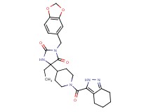 3-(1,3-benzodioxol-5-ylmethyl)-5-ethyl-5-[1-(4,5,6,7-tetrahydro-2H-indazol-3-ylcarbonyl)-4-piperidinyl]-2,4-imidazolidinedione