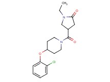 4-{[4-(2-chlorophenoxy)-1-piperidinyl]carbonyl}-1-ethyl-2-pyrrolidinone