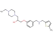 1-(4-ethyl-1-piperazinyl)-3-[3-({[(5-methyl-2-thienyl)methyl]amino}methyl)phenoxy]-2-propanol