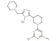6-{3-[4-methyl-5-(piperidin-1-ylmethyl)-4H-1,2,4-triazol-3-yl]piperidin-1-yl}pyrimidine-2,4-diamine