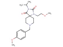 3-isopropyl-8-(4-methoxybenzyl)-1-(2-methoxyethyl)-1,3,8-triazaspiro[4.5]decane-2,4-dione