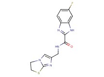 N-(2,3-dihydroimidazo[2,1-b][1,3]thiazol-6-ylmethyl)-6-fluoro-1H-benzimidazole-2-carboxamide trifluoroacetate