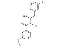 2-methoxy-N-methyl-N-[1-methyl-2-(4-methylpyridin-2-yl)ethyl]isonicotinamide