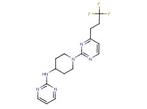 N-{1-[4-(3,3,3-trifluoropropyl)pyrimidin-2-yl]piperidin-4-yl}pyrimidin-2-amine