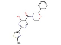 2-(2-methyl-1,3-thiazol-4-yl)-5-[(2-phenylmorpholin-4-yl)carbonyl]pyrimidin-4-ol