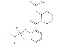 {4-[2-(1,1,2,2-tetrafluoroethoxy)benzoyl]-3-morpholinyl}acetic acid