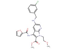 methyl 5-[(3-chlorobenzyl)amino]-3-(2-furoylamino)-1-(2-methoxyethyl)-1H-pyrrolo[2,3-b]pyridine-2-carboxylate