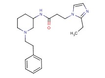 3-(2-ethyl-1H-imidazol-1-yl)-N-[1-(2-phenylethyl)-3-piperidinyl]propanamide