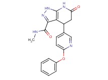 N-methyl-6-oxo-4-(6-phenoxypyridin-3-yl)-4,5,6,7-tetrahydro-1H-pyrazolo[3,4-b]pyridine-3-carboxamide