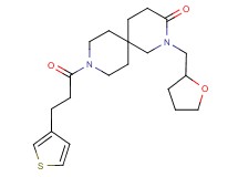 2-(tetrahydrofuran-2-ylmethyl)-9-[3-(3-thienyl)propanoyl]-2,9-diazaspiro[5.5]undecan-3-one