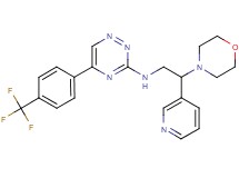 N-[2-(4-morpholinyl)-2-(3-pyridinyl)ethyl]-5-[4-(trifluoromethyl)phenyl]-1,2,4-triazin-3-amine