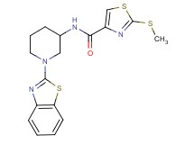 N-[1-(1,3-benzothiazol-2-yl)-3-piperidinyl]-2-(methylthio)-1,3-thiazole-4-carboxamide