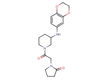1-{2-[3-(2,3-dihydro-1,4-benzodioxin-6-ylamino)-1-piperidinyl]-2-oxoethyl}-2-pyrrolidinone