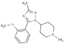 1-methyl-4-{3-methyl-5-[2-(methylthio)phenyl]-1H-1,2,4-triazol-1-yl}piperidine
