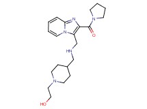 2-{4-[({[2-(1-pyrrolidinylcarbonyl)imidazo[1,2-a]pyridin-3-yl]methyl}amino)methyl]-1-piperidinyl}ethanol