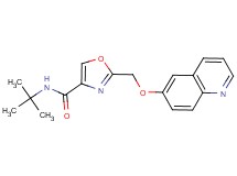 N-(tert-butyl)-2-[(6-quinolinyloxy)methyl]-1,3-oxazole-4-carboxamide