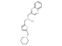 N-methyl-1-[5-(piperidin-1-ylmethyl)-2-thienyl]-N-(quinoxalin-2-ylmethyl)methanamine