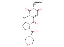1,3-dimethyl-6-{[(2S)-2-(4-morpholinylcarbonyl)-1-pyrrolidinyl]carbonyl}-2,4(1H,3H)-pyrimidinedione
