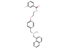 3-fluoro-N-[2-(4-{[methyl(1-naphthylmethyl)amino]methyl}phenoxy)ethyl]benzamide