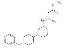methyl (methyl{[1'-(pyridin-4-ylmethyl)-1,4'-bipiperidin-3-yl]carbonyl}amino)acetate