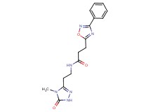 N-[2-(4-methyl-5-oxo-4,5-dihydro-1H-1,2,4-triazol-3-yl)ethyl]-3-(3-phenyl-1,2,4-oxadiazol-5-yl)propanamide
