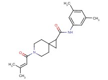 N-(3,5-dimethylphenyl)-6-(3-methyl-2-butenoyl)-6-azaspiro[2.5]octane-1-carboxamide