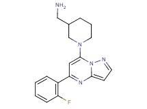 ({1-[5-(2-fluorophenyl)pyrazolo[1,5-a]pyrimidin-7-yl]-3-piperidinyl}methyl)amine dihydrochloride